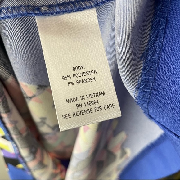 Vintage Signature By Robbie Bee Funky Geometric Neon Printed Midi Dress Size 14 - Picture 2 of 9